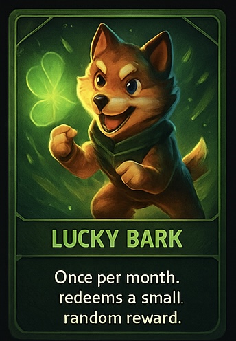 DogUnity Trading Card featuring a happy mixed-breed dog