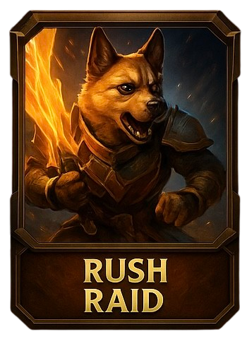 DogUnity Trading Card featuring a happy mixed-breed dog