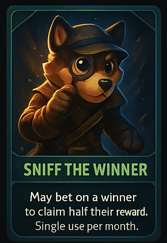 DogUnity Trading Card featuring a happy mixed-breed dog